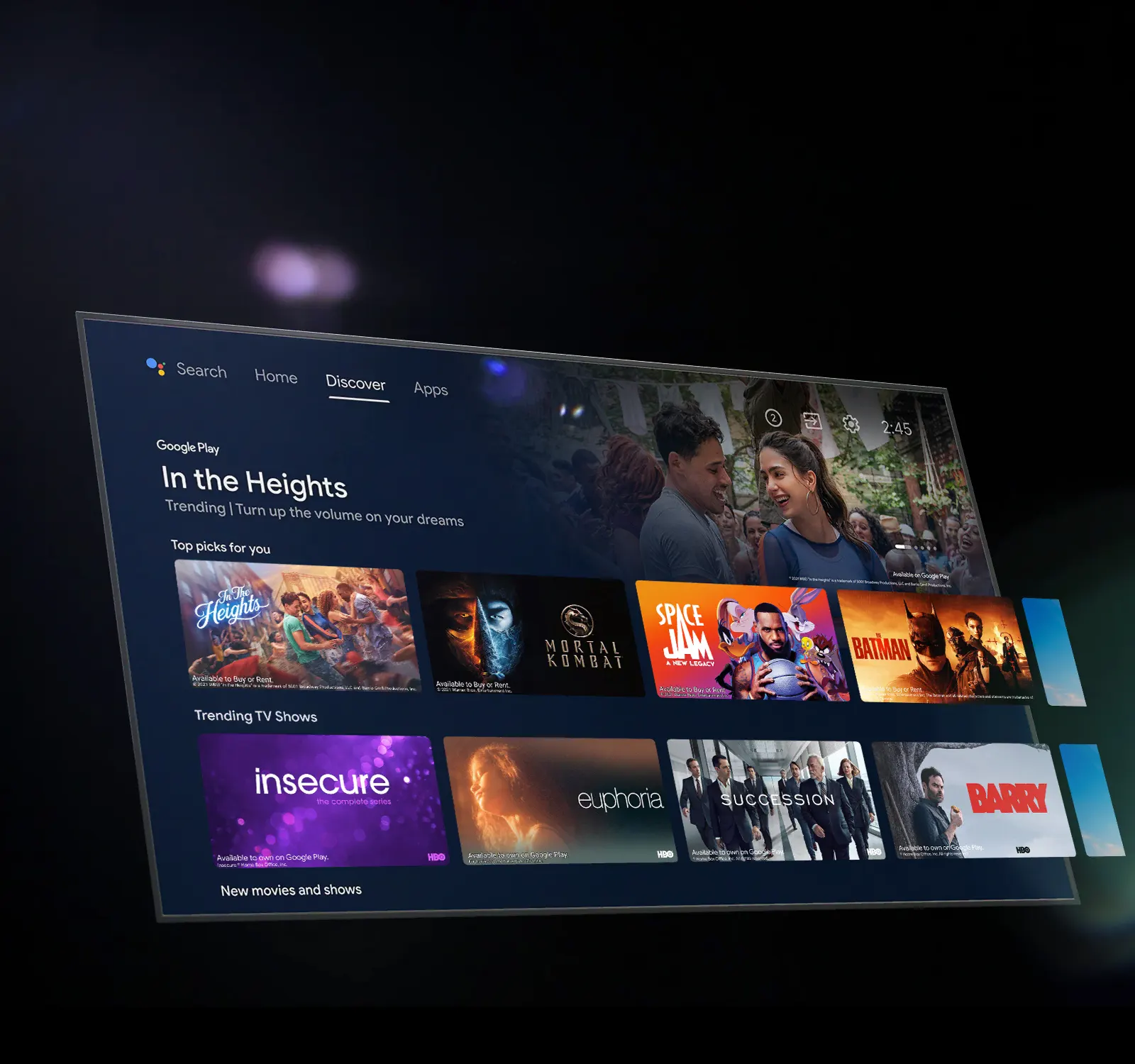 Android TV là thiết bị giải trí đa phương tiện cực tuyệt vời mà bạn không nên bỏ lỡ. Hãy xem hình ảnh liên quan để khám phá thêm về tính năng tuyệt vời của thiết bị này và cùng thưởng thức những bộ phim, chương trình truyền hình và nhạc mới nhất mà không cần phải rời ghế.